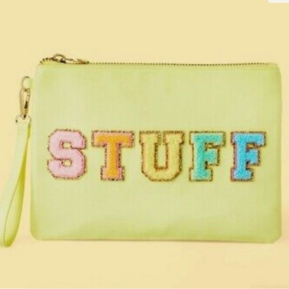 NWT: Stoney Clover Lane x Target yellow STUFF pouch/wristlet - Picture 1 of 4